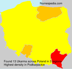 Surname Ukarma in Poland