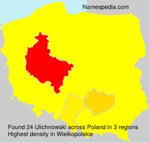 Surname Ulichnowski in Poland Surname Ulichnowski in Poland