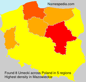 Surname Umecki in Poland Surname Umecki in Poland