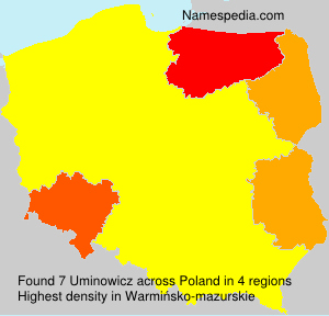 Surname Uminowicz in Poland Surname Uminowicz in Poland