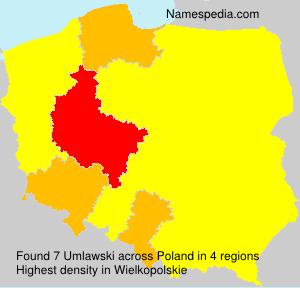Surname Umlawski in Poland Surname Umlawski in Poland