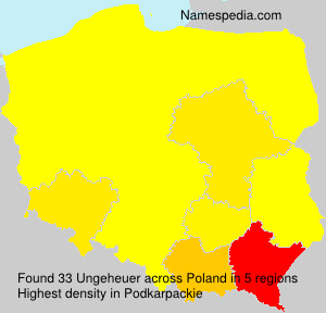 Surname Ungeheuer in Poland Surname Ungeheuer in Poland