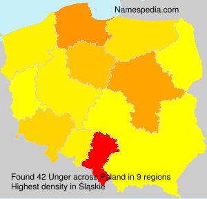 Surname Unger in Poland Surname Unger in Poland