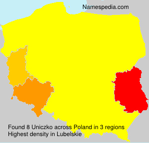 Surname Uniczko in Poland Surname Uniczko in Poland