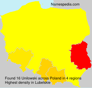 Surname Unilowski in Poland Surname Unilowski in Poland