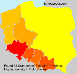 Surname Uran in Poland Surname Uran in Poland