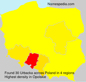 Surname Urbacka in Poland Surname Urbacka in Poland