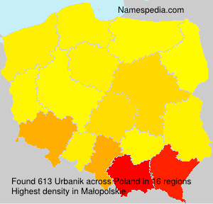 Surname Urbanik in Poland Surname Urbanik in Poland