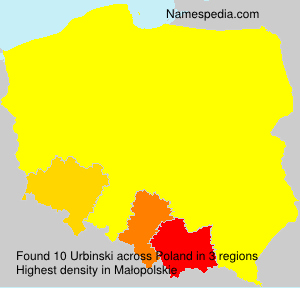 Surname Urbinski in Poland Surname Urbinski in Poland