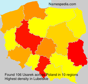 Surname Usarek in Poland Surname Usarek in Poland