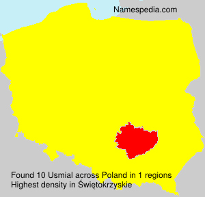 Surname Usmial in Poland