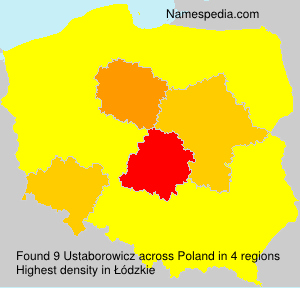 Surname Ustaborowicz in Poland Surname Ustaborowicz in Poland