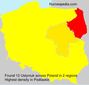 Surname Ustyniuk in Poland Surname Ustyniuk in Poland