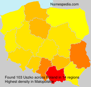 Surname Uszko in Poland Surname Uszko in Poland