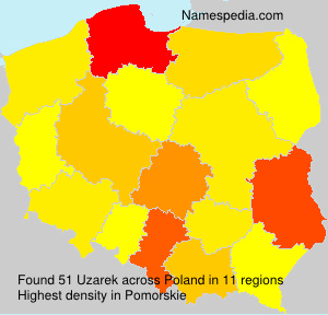 Surname Uzarek in Poland Surname Uzarek in Poland