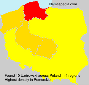 Surname Uzdrowski in Poland Surname Uzdrowski in Poland