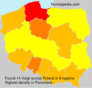 Surname Voigt in Poland Surname Voigt in Poland