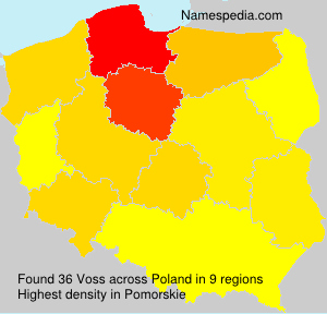 Surname Voss in Poland Surname Voss in Poland