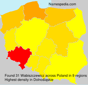 Surname Wabiszczewicz in Poland Surname Wabiszczewicz in Poland