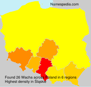 Surname Wacha in Poland Surname Wacha in Poland