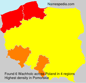 Surname Wachholc in Poland Surname Wachholc in Poland