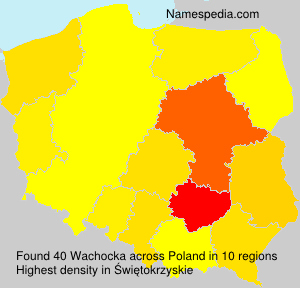 Surname Wachocka in Poland Surname Wachocka in Poland
