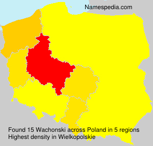Surname Wachonski in Poland Surname Wachonski in Poland