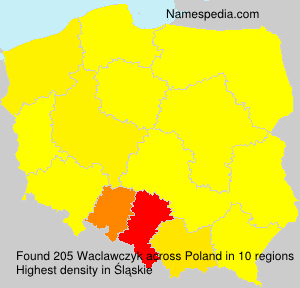 Surname Waclawczyk in Poland Surname Waclawczyk in Poland