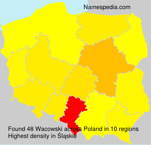 Surname Wacowski in Poland Surname Wacowski in Poland