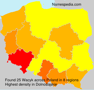Surname Wacyk in Poland Surname Wacyk in Poland