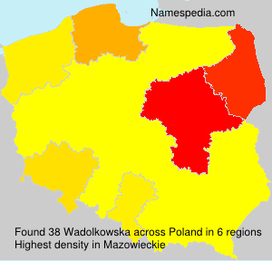 Surname Wadolkowska in Poland Surname Wadolkowska in Poland