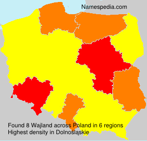 Surname Wajland in Poland Surname Wajland in Poland
