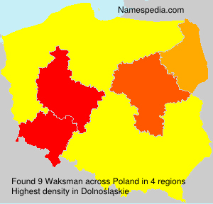 Surname Waksman in Poland Surname Waksman in Poland
