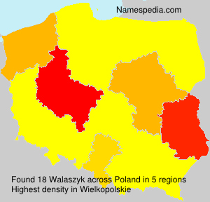 Surname Walaszyk in Poland Surname Walaszyk in Poland