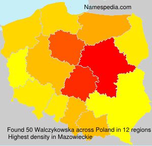 Surname Walczykowska in Poland Surname Walczykowska in Poland