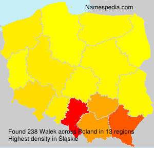 Surname Walek in Poland Surname Walek in Poland