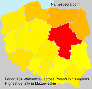 Surname Walendziak in Poland Surname Walendziak in Poland