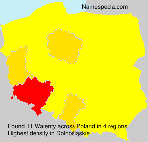 Surname Walenty in Poland Surname Walenty in Poland