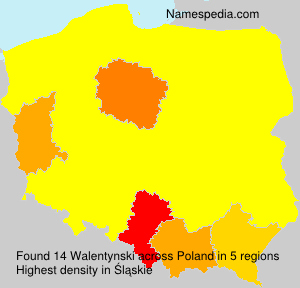 Surname Walentynski in Poland Surname Walentynski in Poland