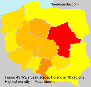 Surname Walerczak in Poland Surname Walerczak in Poland