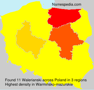 Surname Walerianski in Poland Surname Walerianski in Poland