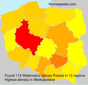 Surname Walerowicz in Poland Surname Walerowicz in Poland