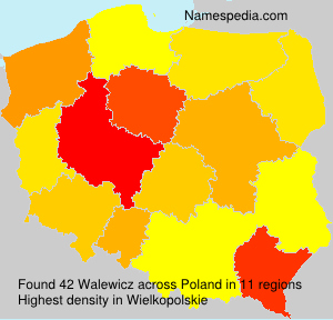 Surname Walewicz in Poland Surname Walewicz in Poland