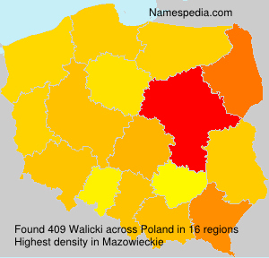 Surname Walicki in Poland Surname Walicki in Poland