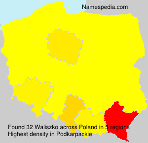 Surname Waliszko in Poland Surname Waliszko in Poland