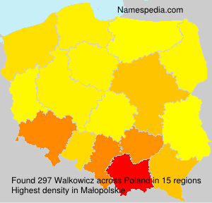 Surname Walkowicz in Poland Surname Walkowicz in Poland