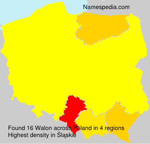 Surname Walon in Poland Surname Walon in Poland