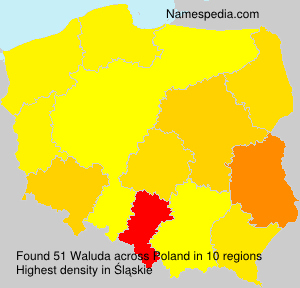 Surname Waluda in Poland Surname Waluda in Poland