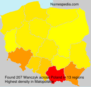 Surname Wanczyk in Poland Surname Wanczyk in Poland