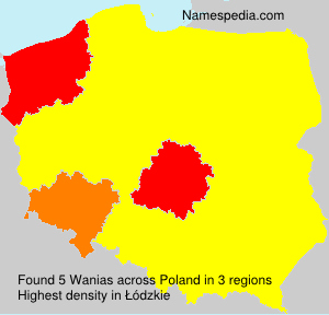 Surname Wanias in Poland Surname Wanias in Poland